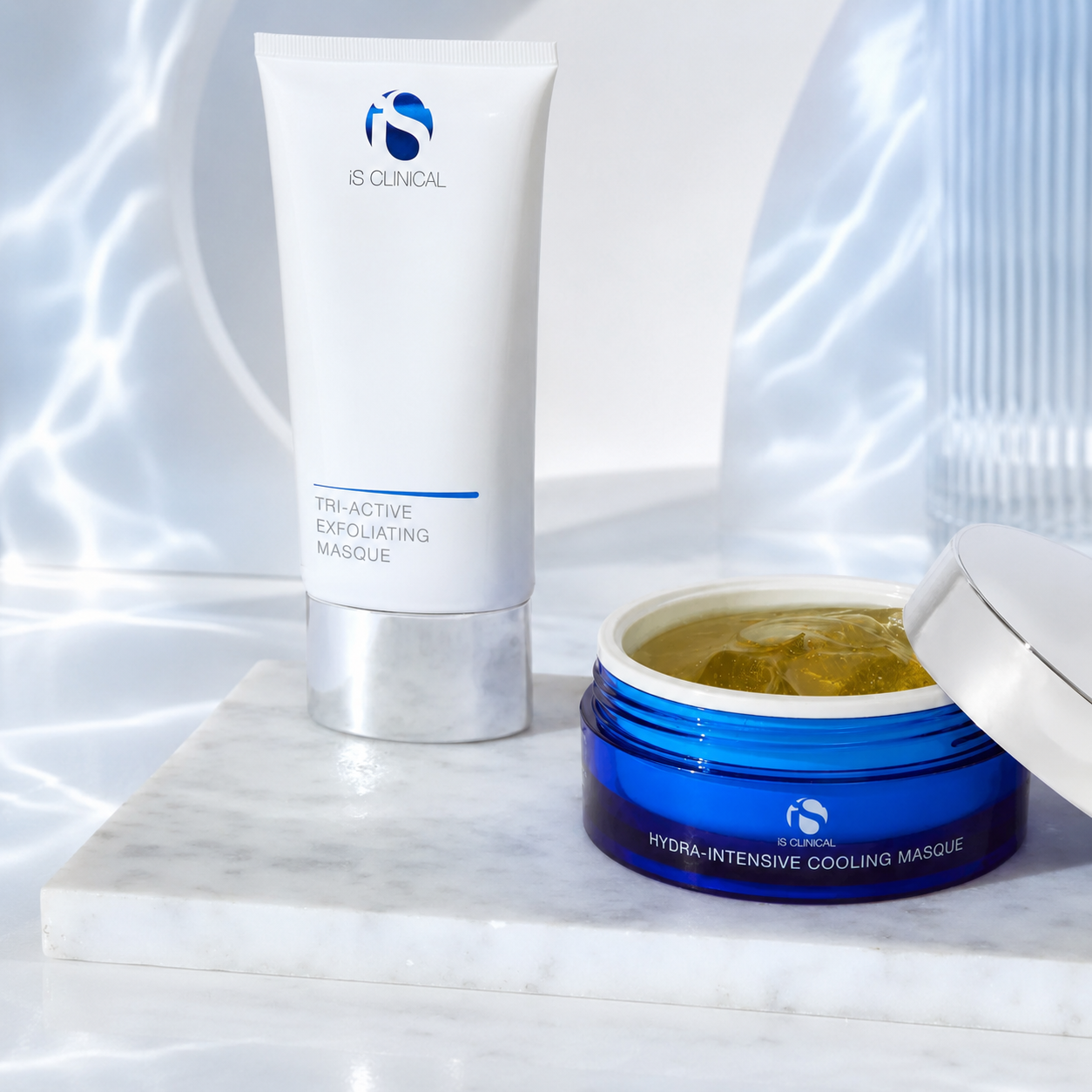 iS Clinical 2-Step At-Home Facial με Tri-Active Exfoliating Masque και Hydra Intensive Cooling Masque